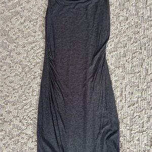 Elegant Gray cotton Women's dress